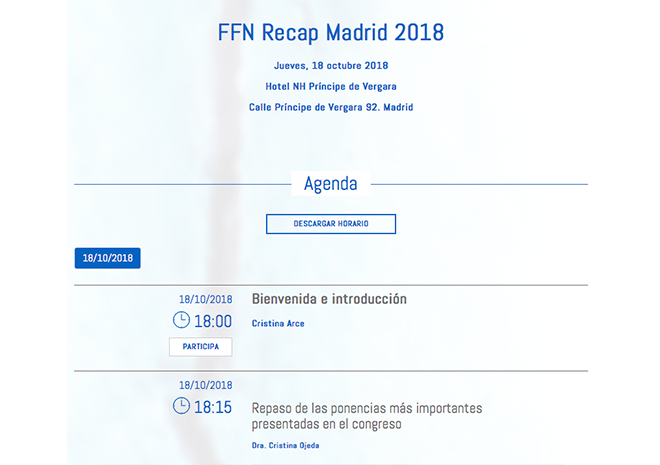 FFN Recap Madrid 2018
